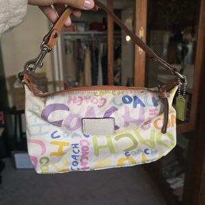 Vintage Coach Multi Color Mini Bag